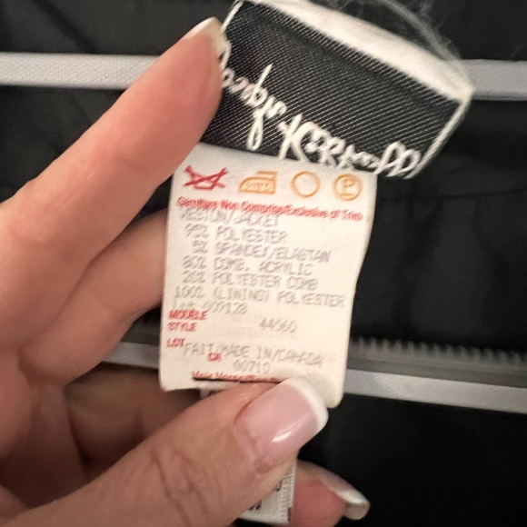 Joseph Ribkoff Black-Red Jacket - Picture 7 of 9